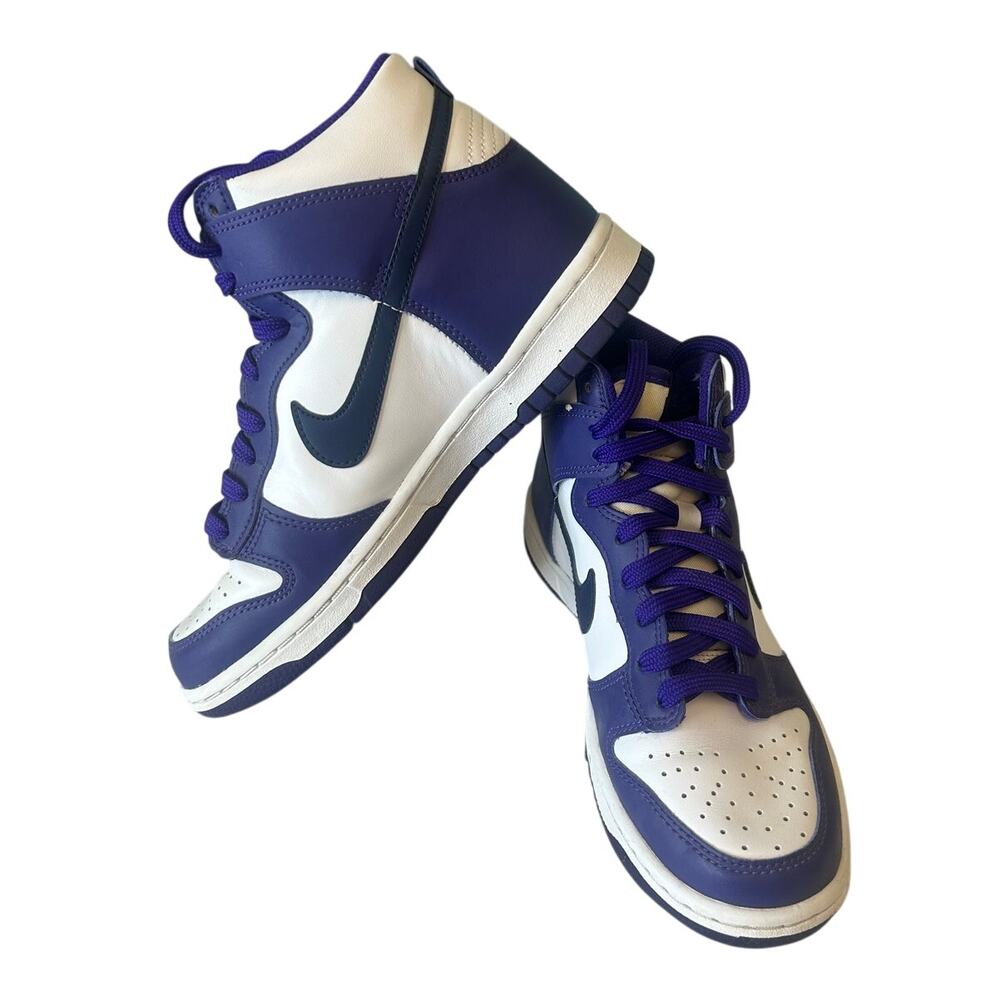 NWOT Nike Dunk High GS sneakers in Electro Purple Midnight Navy sz 5 Y